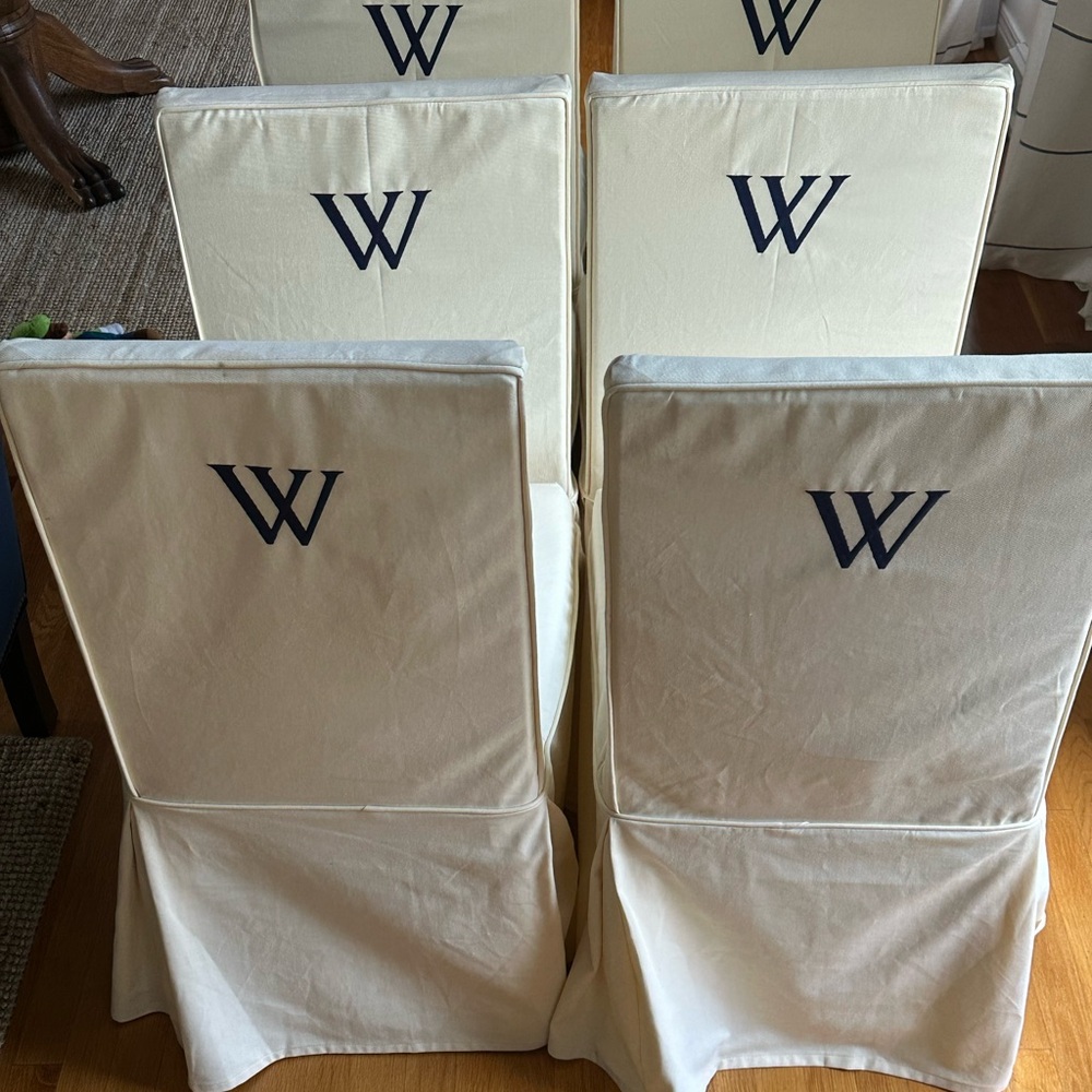 Ballard Designs parson chair slipcovers